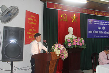 Đại hội đồng cổ đông thường niên công ty cổ phần Địa chất Việt Bắc -TKV năm 2018.