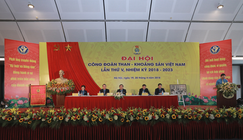 Khai mạc Đại hội Công đoàn Than - Khoáng sản Việt Nam lần thứ V, nhiệm kỳ 2018 - 2023