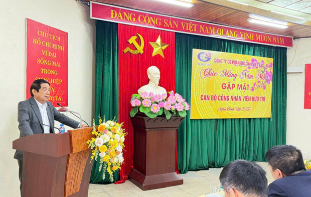 Công ty Cổ phần Địa Chất Việt Bắc gặp mặt cán bộ, công nhân viên hưu trí.

